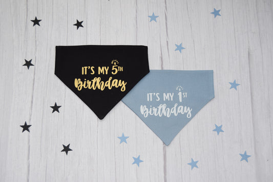 Custom Age Birthday Bandana