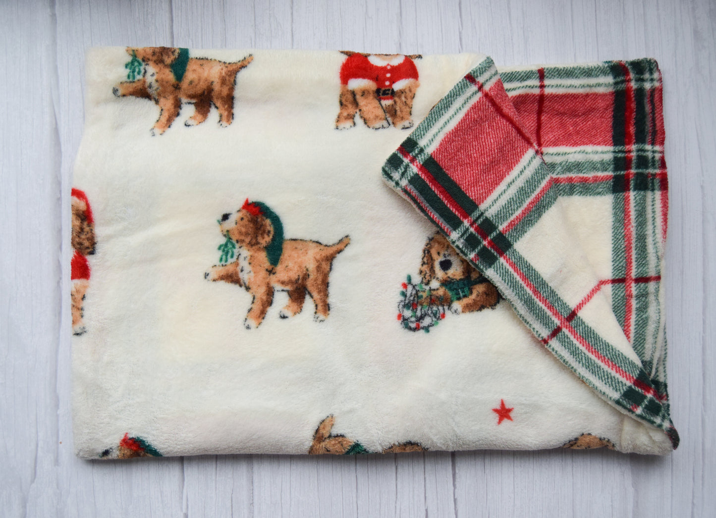 Christmas Dogs Blanket - Small