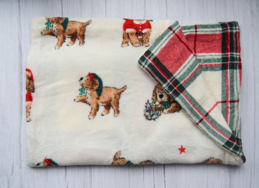 Christmas Dogs Blanket - Small