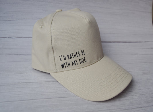 ‘I’d Rather be With my Dog’ Baseball Cap