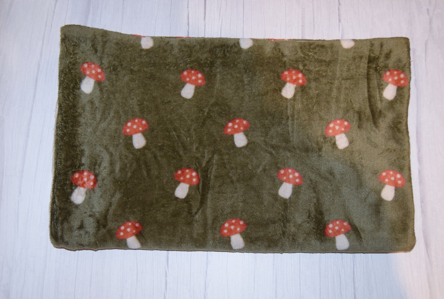 Small Super Soft Fleece Blanket | Toadstools