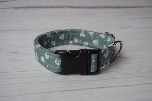 Teal Hearts Collar