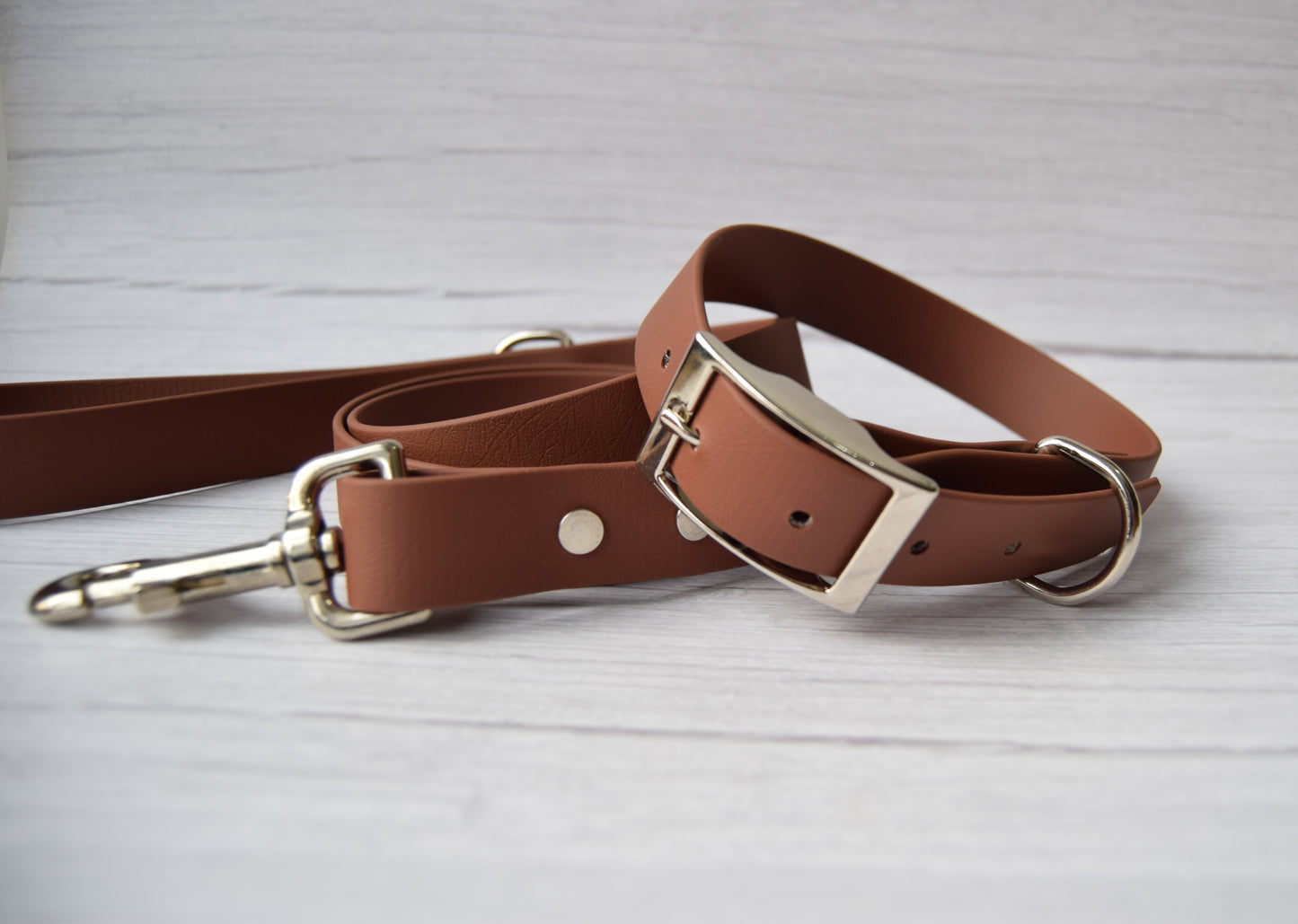 Tan Biothane Collar