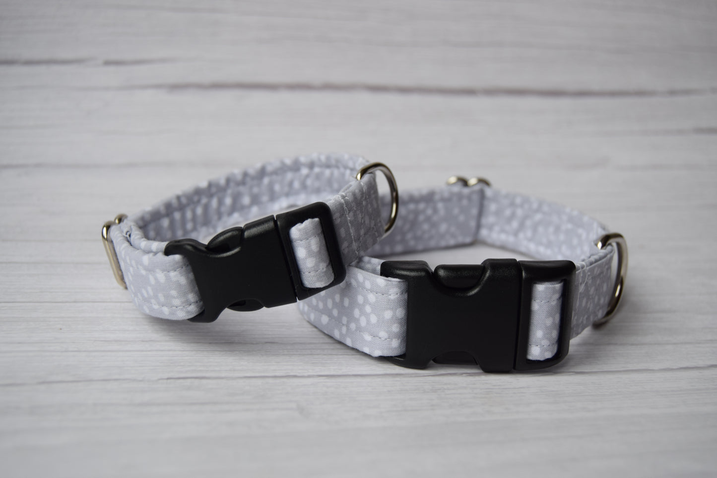 Grey Dalmatian Print Collar