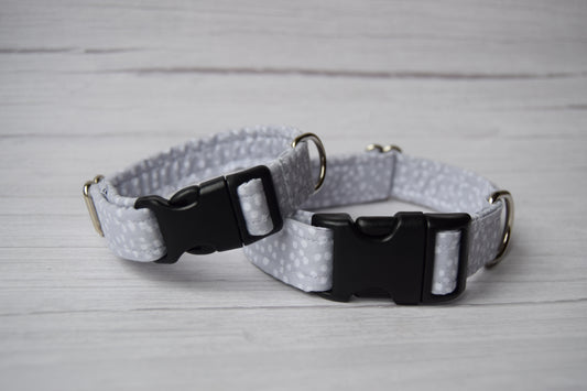 Grey Dalmatian Print Collar