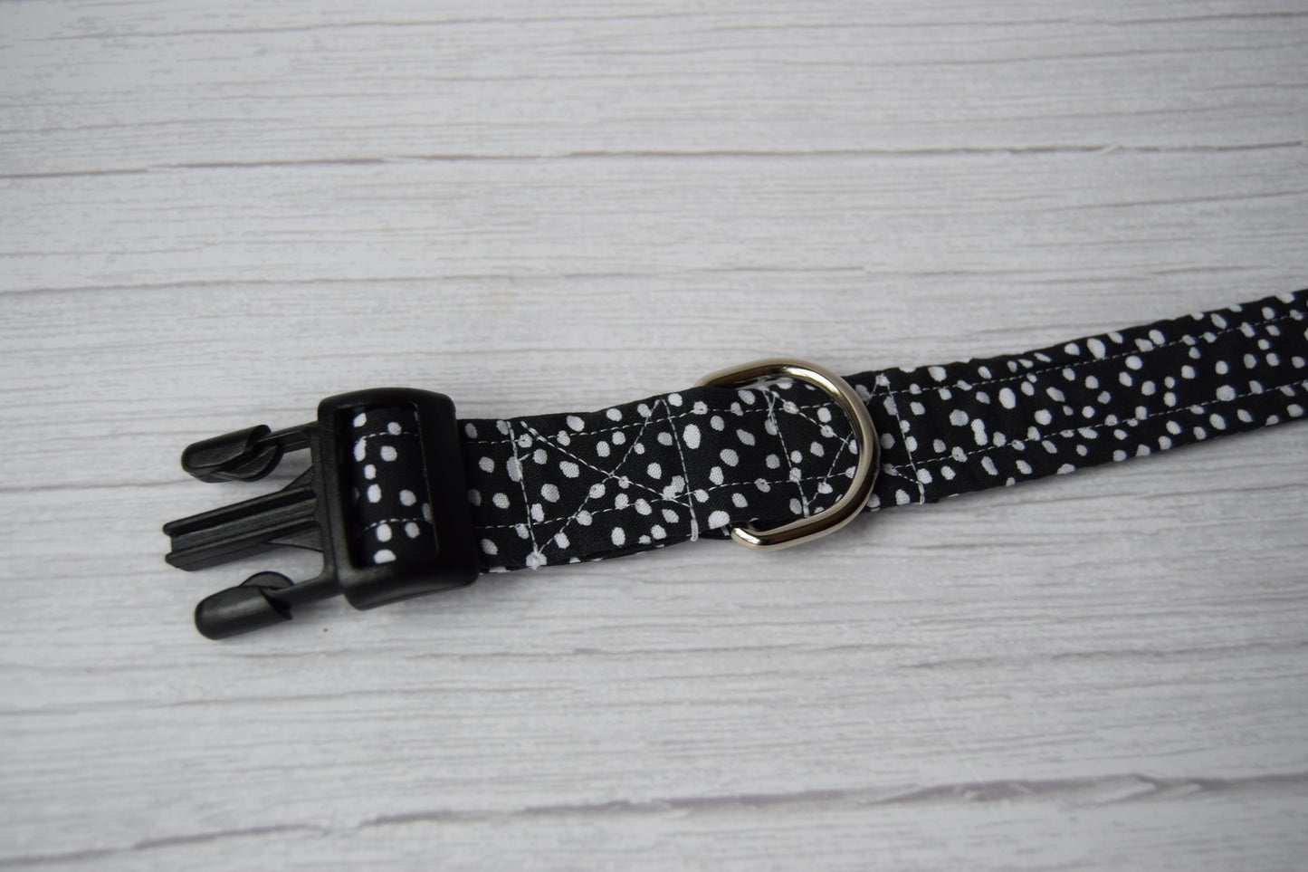 Black Dalmatian Print Collar