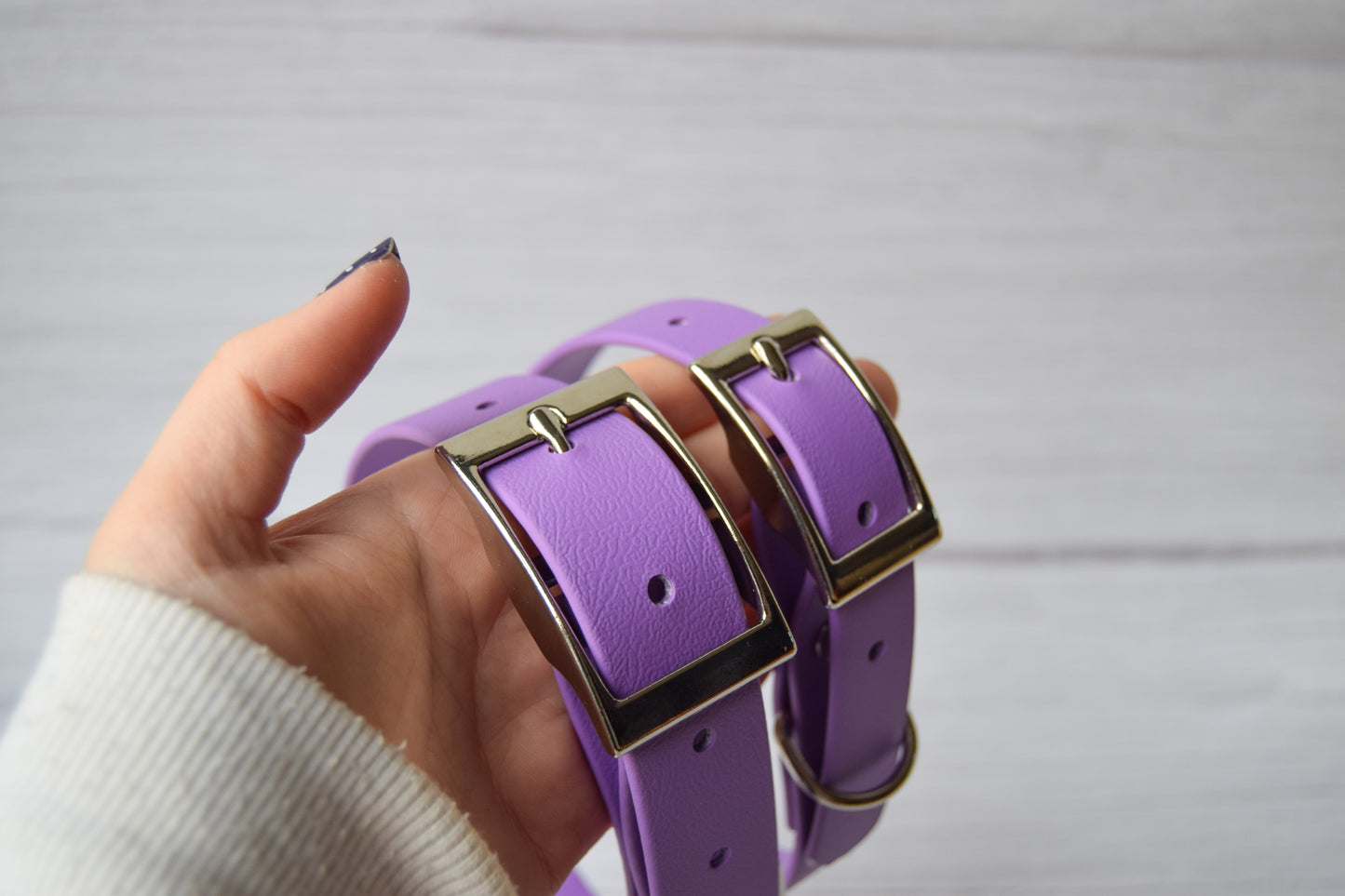 Lilac Biothane Collar