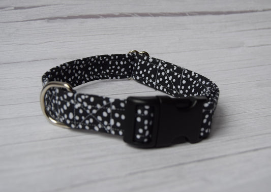 Black Dalmatian Print Collar