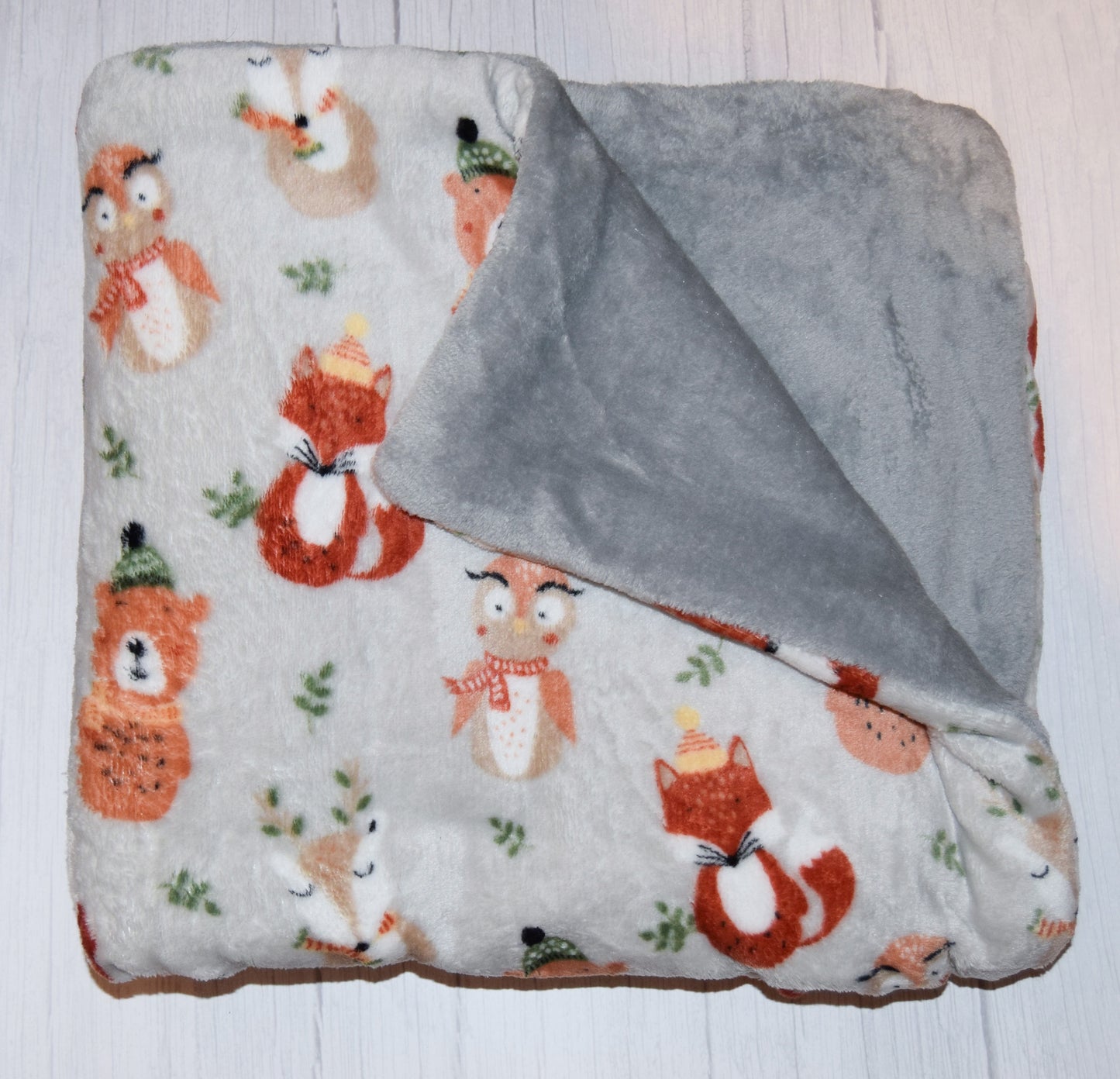 Large Super Soft Fleece Blanket | Woodland Friends