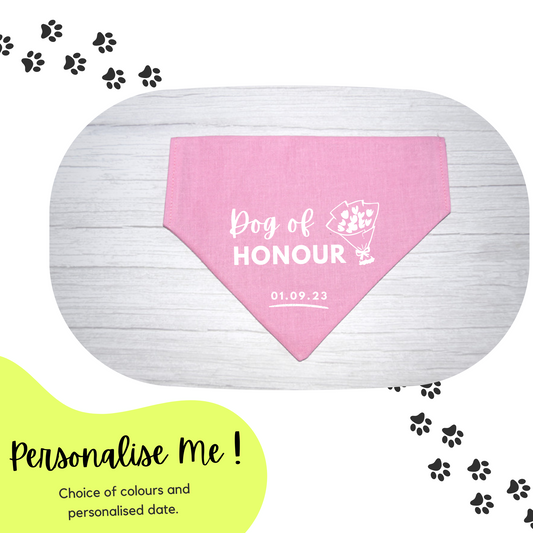 "Dog of Honour" Wedding Bandana