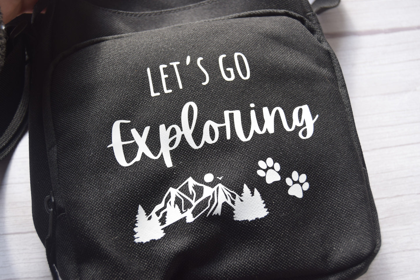 "Let's go Exploring" Dog Walking Bag