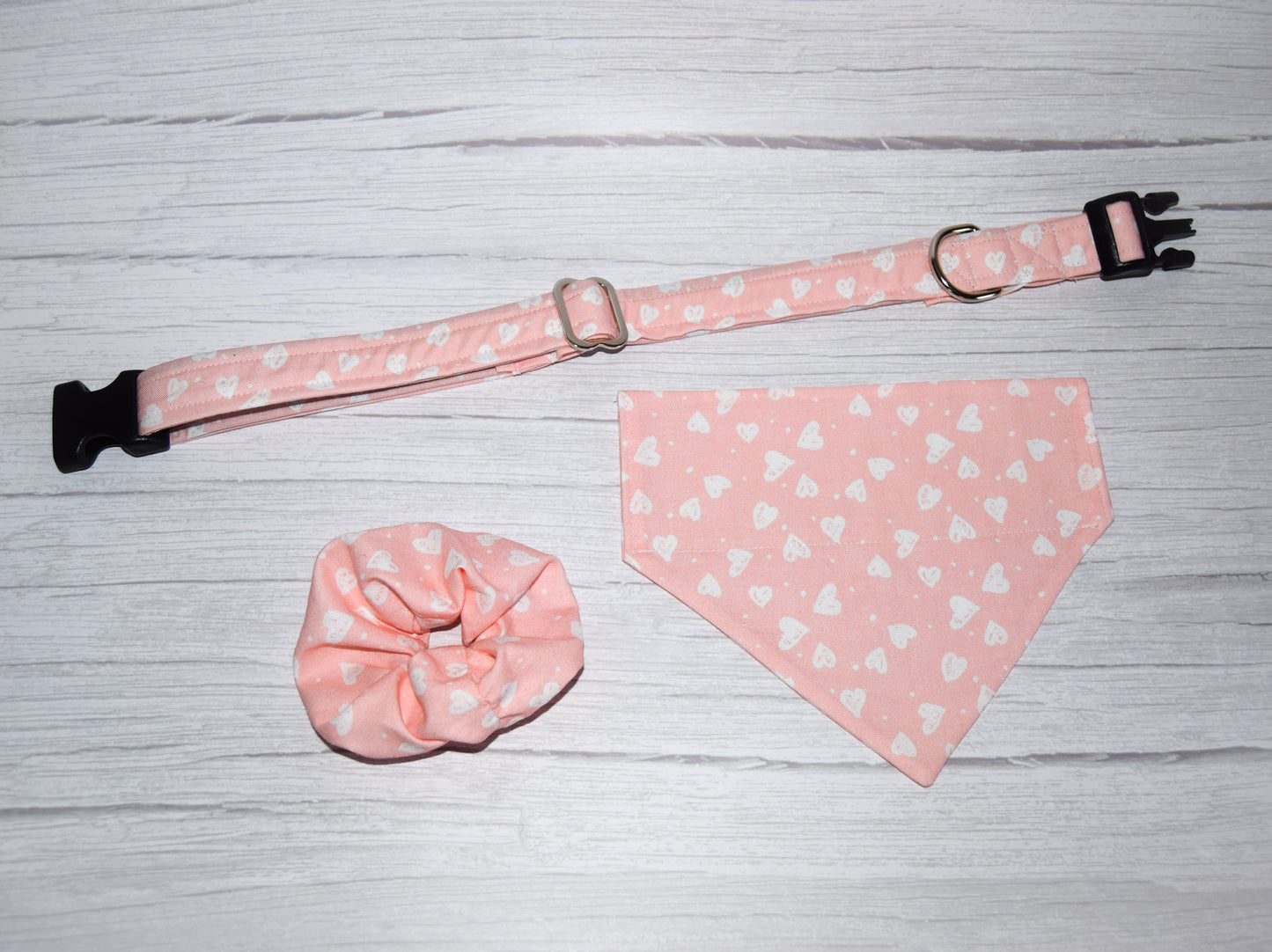 Pink Confetti Hearts Bandana