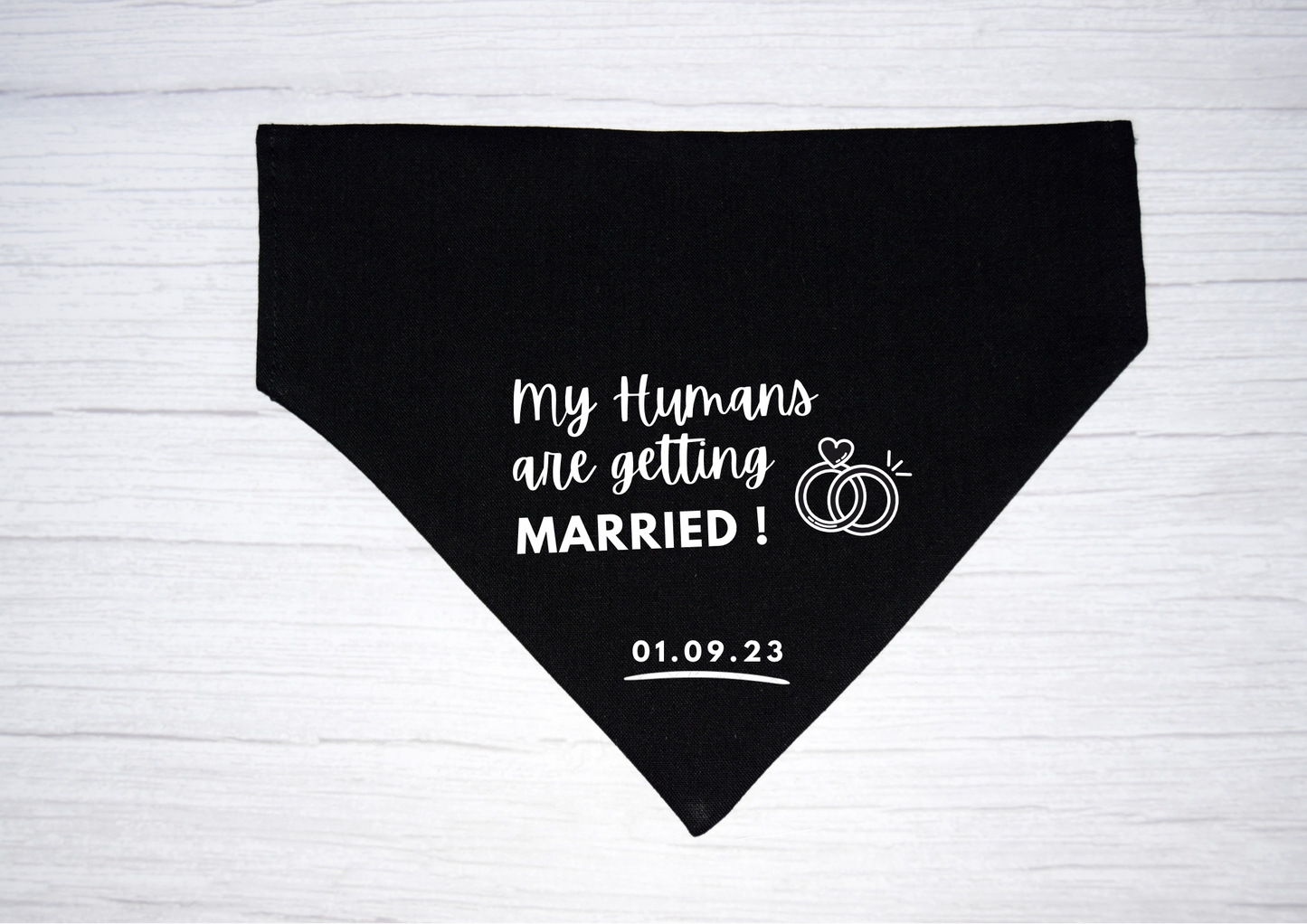 "My Humans are Getting Married" Wedding Bandana